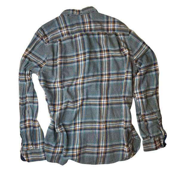 Denim & Flower Fuzzy SLIM FIT Flannel Size XL - Picture 2 of 9